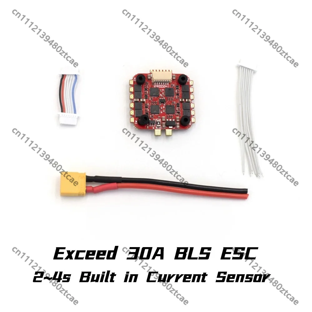 Mini 4-in-1 BLS 30A Brushless ESC BLHeli_S Firmware, 2-4S LiPo Speed Controller With 5V3A BEC, Support DSHOT/PWM