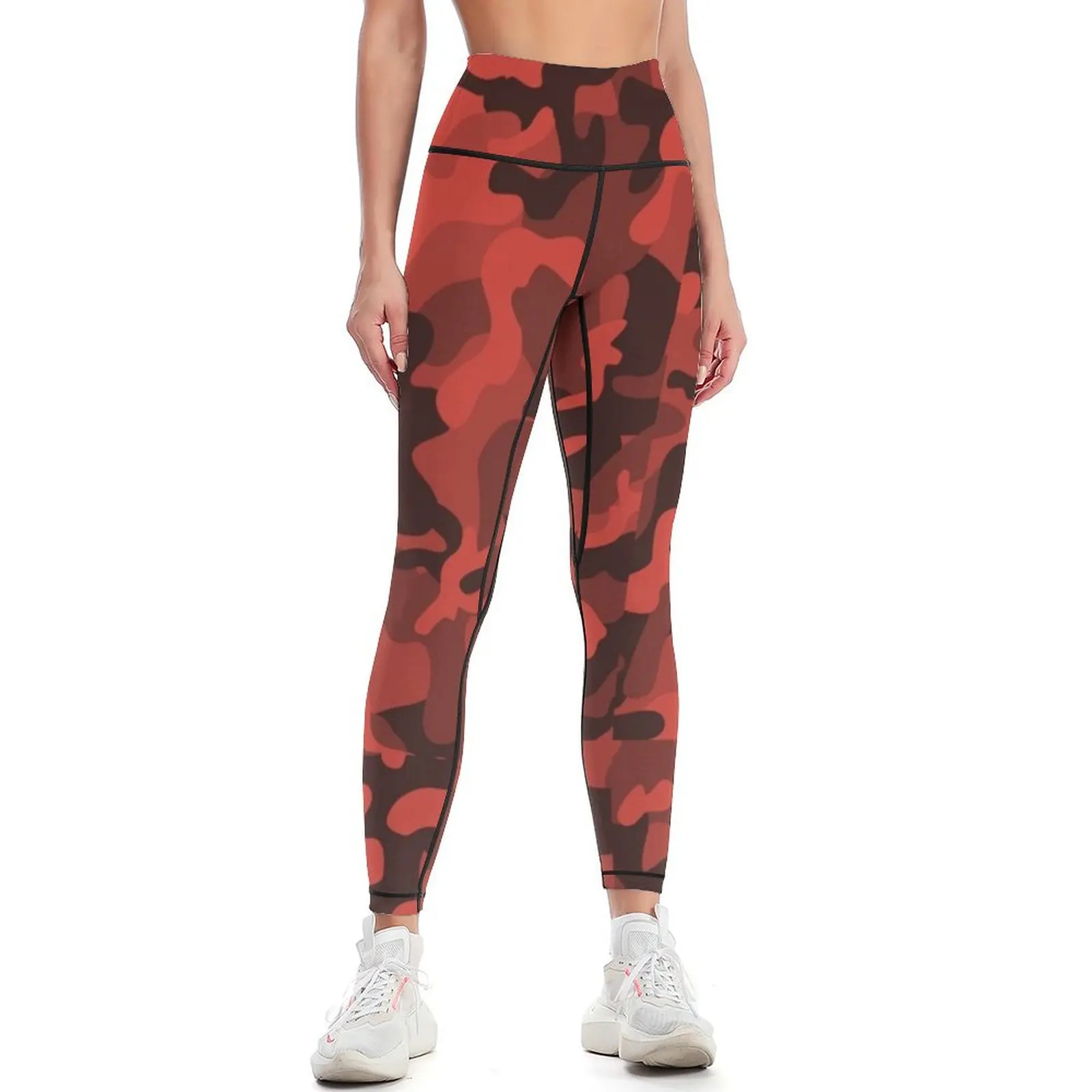 

black and red camo Leggings Jogger pants gym wear Womens Leggings