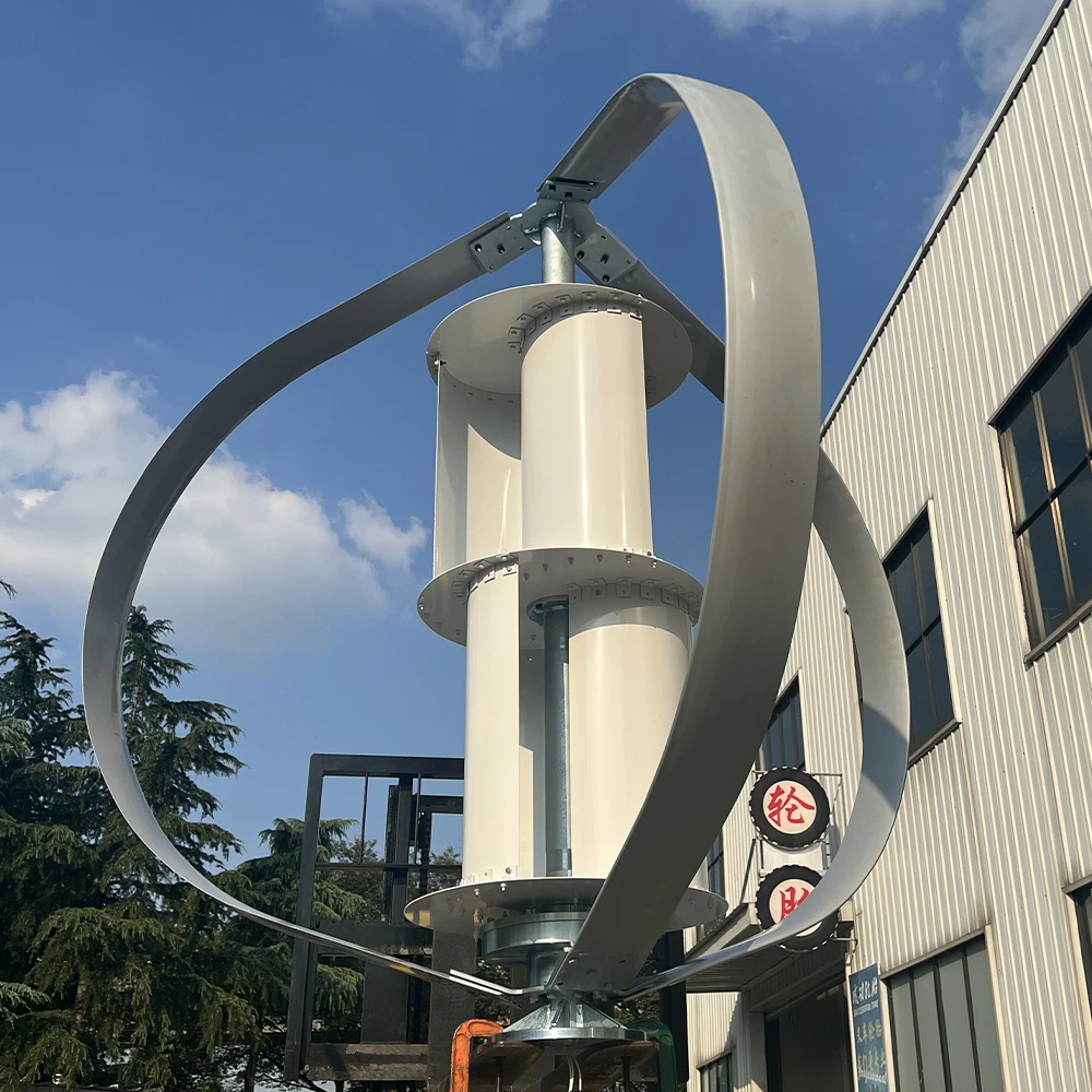 Vertical Axis Wind Turbine Generator Low Noise Low Start Wind Speed 20KW 30KW 40KW 50KW 60KW 380V 230V Windmill Off Grid System