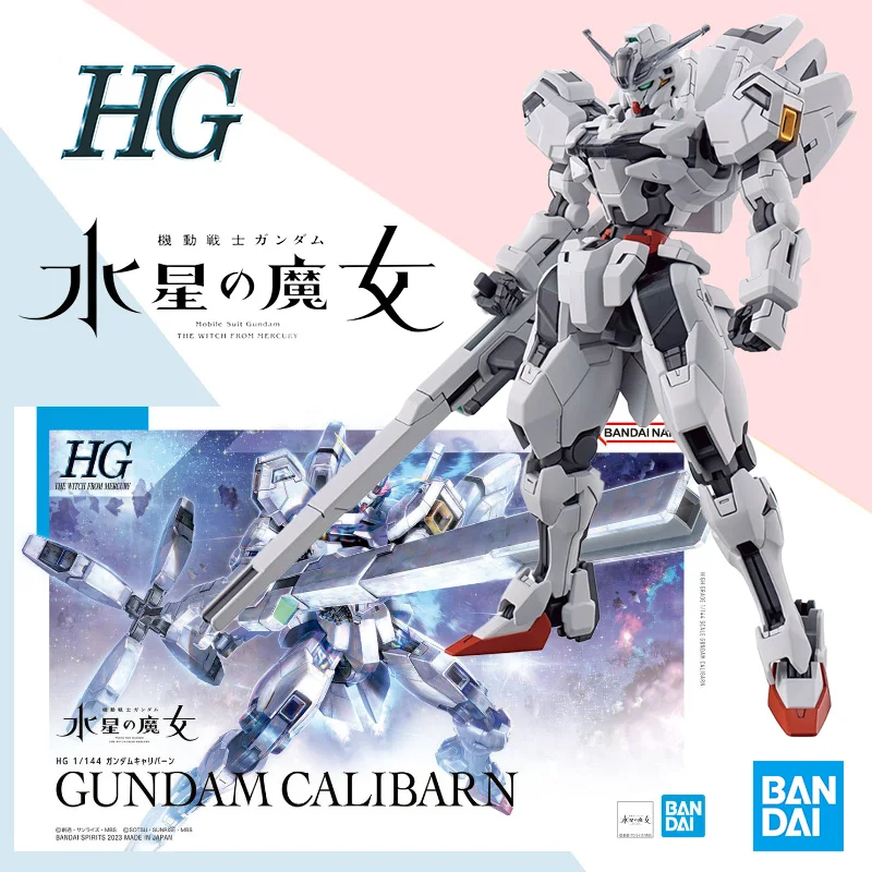 

Bandai original HG 1/144 GUNDAM CALIBARN Mobile Suit GUNDAM The Witch From Mercury anime assembly model toy ornaments collection
