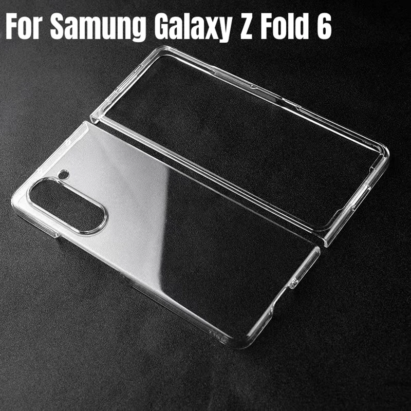 

Hard PC Case for Samsung Galaxy Z Fold 6 5 4 3 Fold 7 Transparent Ultra Thin Cases for galaxy zfold6 fold5 HD Clear Cover