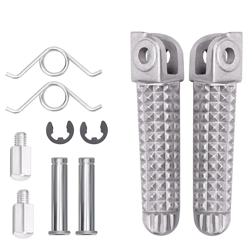 Motorcycle Front Foot Pegs Footrests Pedals For Yamaha YZF R1 YZF R6 YZF R6S 1KB-27451-00-00 1KB-27461-00-00  5SL-27451-00-00