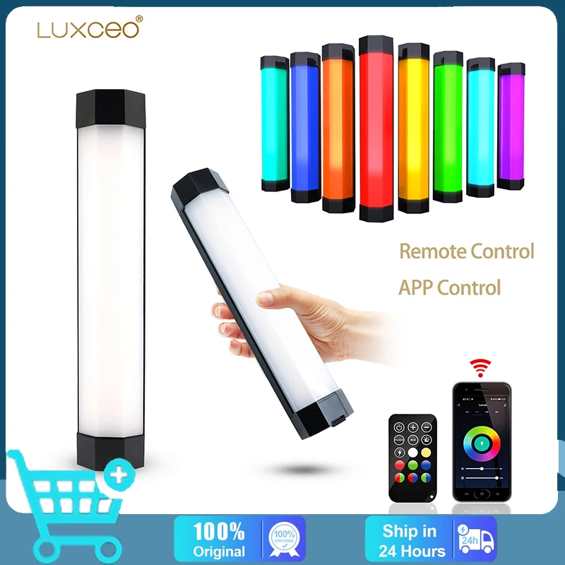 

LUXCEO P200 IP67 Rainproof RGB Tube Built-in Battery & Magnet With APP Control LED Video Light For Studio Photo Product Lighting