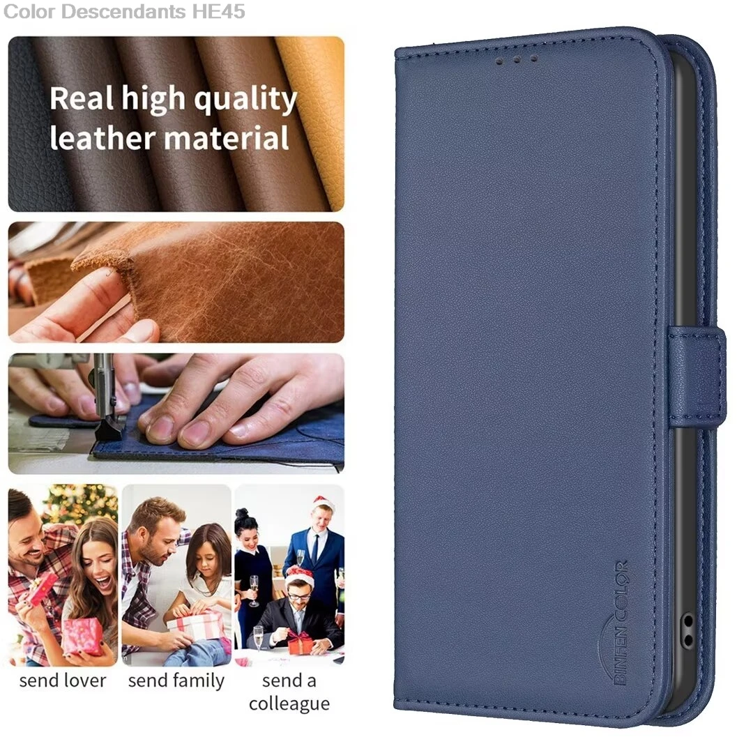 Étui en cuir à rabat magnétique de luxe, portefeuille d'affaires, couverture arrière de téléphone, compatible avec VaC12, C22, C32, G21, G11G42, G310, G22