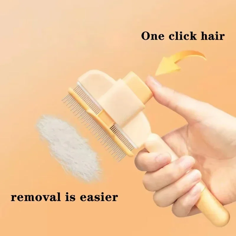 Cat Comb Knot Removal Floating Hair Artifact Long Hair Cat Combs Pet Self Cleaning Comb Row Comb Dog Clean Pet Products