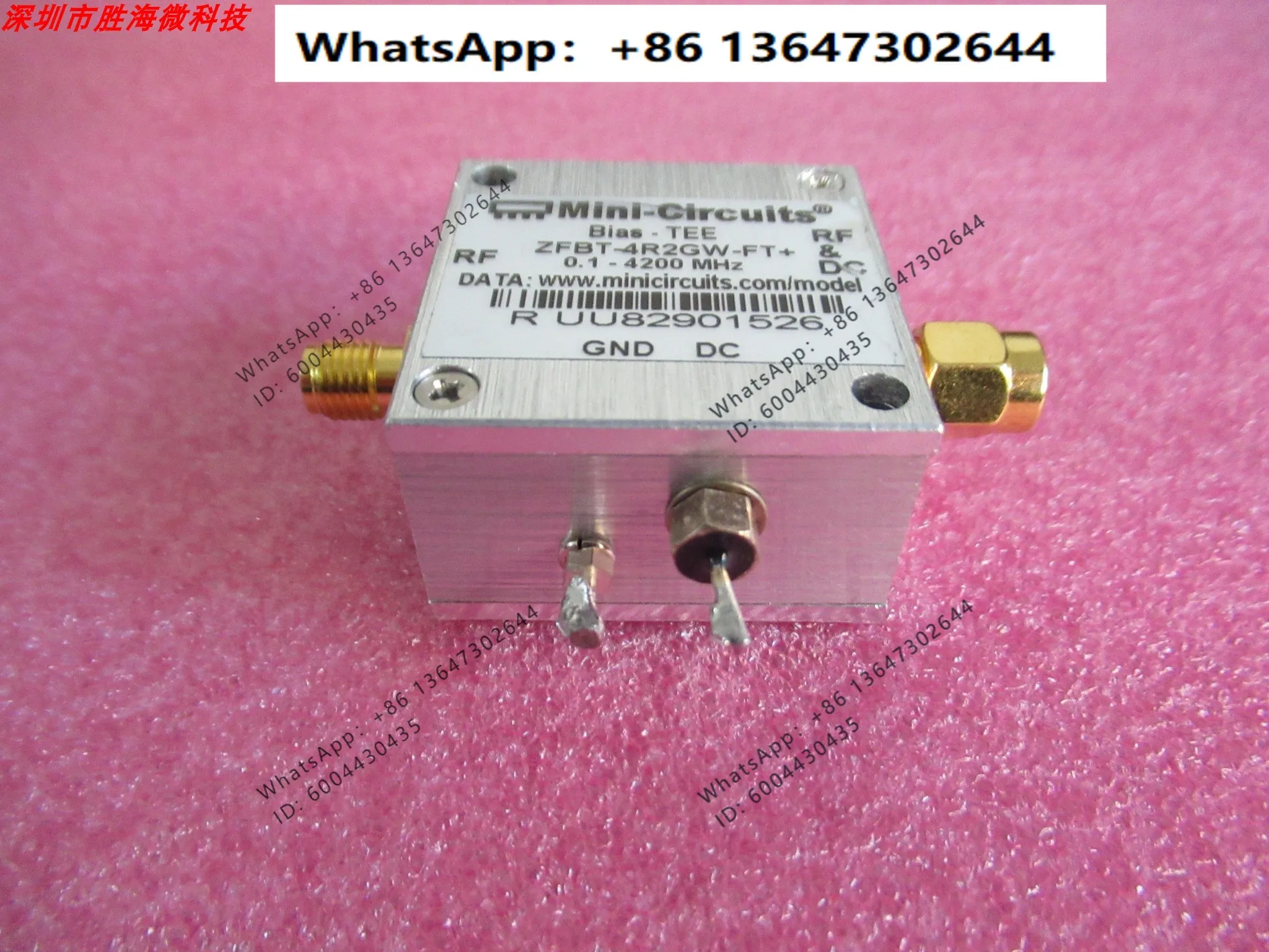 (second-hand) ZFBT-4R2GW-FT + 0.1-4200 MHz 30V 500mA T-Bias