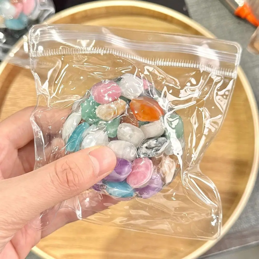 ลูกปัดมุกแบบดิสก์ ช้าในการกลับตัว ติดแน่น สีสันสดใส เคลือบเงา พกพาสะดวก ลูกปัดจำลองแบบสโลว์รีบาวด์ สีสันสดใส