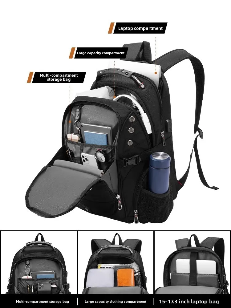 Large Capacity Business Travel Men's Backpack Mountain Climbing Computer Backpack for Middle School And University Students
