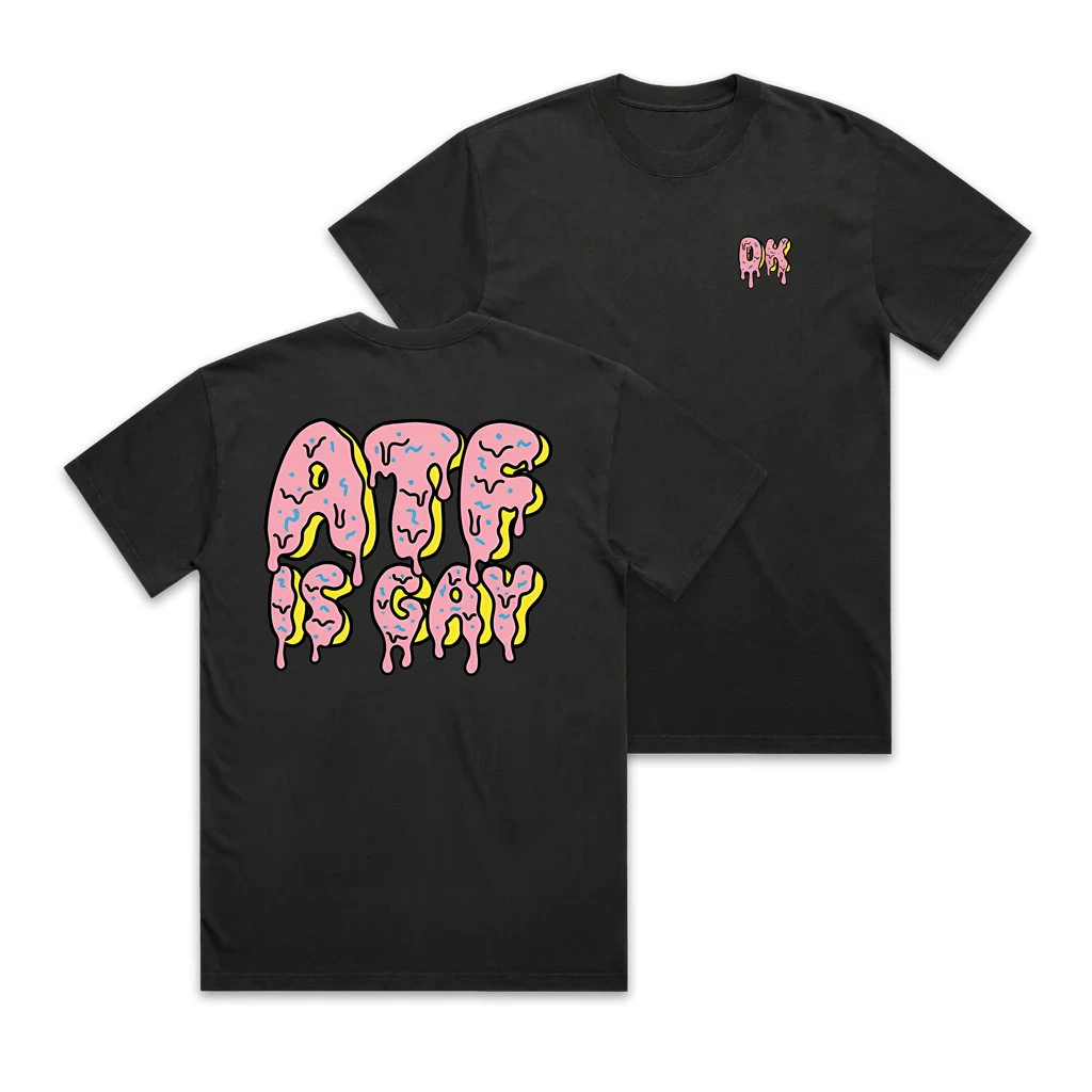 Hot Sale Summer New 2026 Tough Guy Club ATF Donut Series T-shirt with Round Neck and Short Sleeve