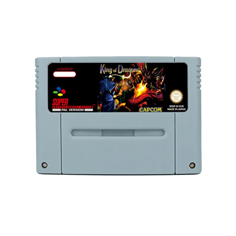 King of Dragons Action Game for SNES 16 Bit Retro Cart Children Gift