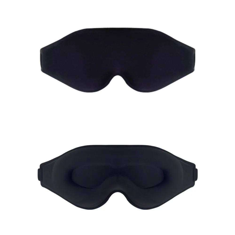 3D Blackout Eye Mask Deep Contoured No Pressure Blindfold Eyepatch Light Blocking Skin-Friendly Eye Cover Lunch Break