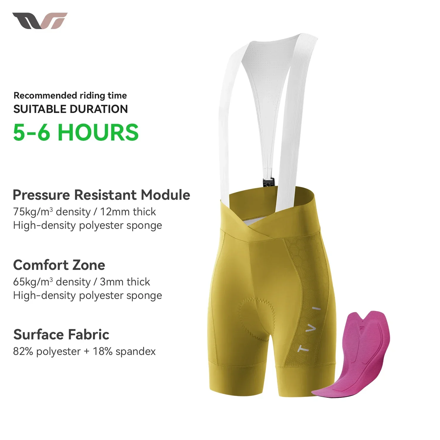 

ROCKBROS Summer MTB Road Bike Magnetic Bike Bib Shorts Women's Cycling Jersey Padded Cycling Pants Bike Bib Shorts
