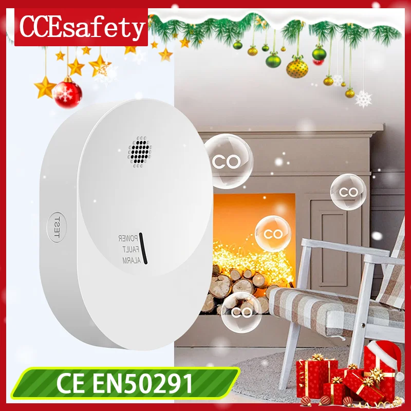 

Carbon Monoxide Detector 10 Years Battery RV CO Detector 85dB Alarm Sound Low CO Level Detect For Travel Home Security EN50291