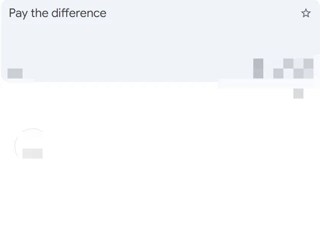 

Pay the difference link