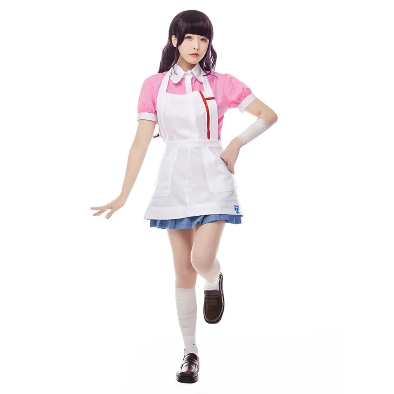 Danganronpa Mikan Tsumiki Cosplay Costume Uniform Dress Outfits Halloween Carnival Costume Full Sets MS12300