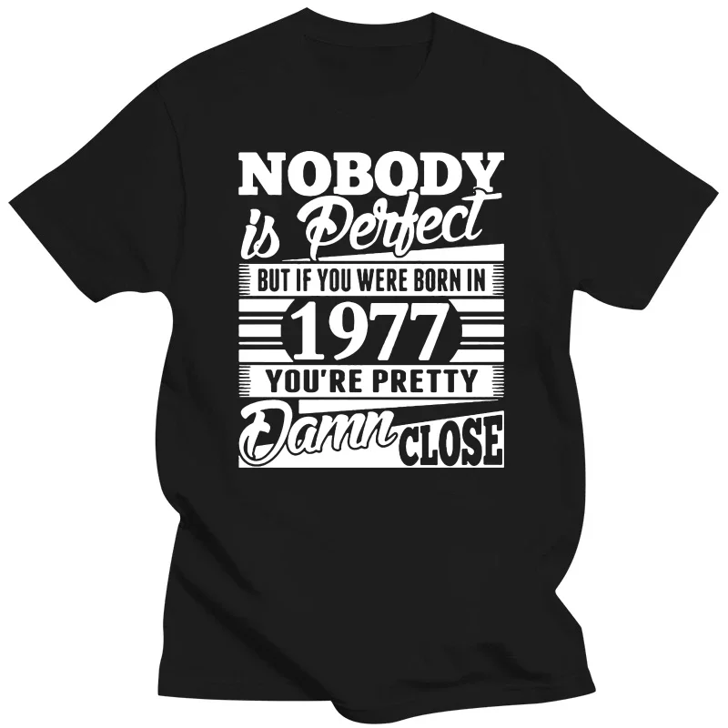 2024 Summer Style New T Shirt Men Made in 1977 Vintage T-Shirt Born 1977 Birthday Age Year Gift Top Funny Casual Tee Shirts