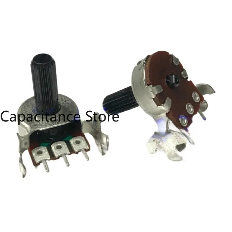 

5PCS 161 horizontal single link potentiometer A20K power amplifier sound volume handle 15mm