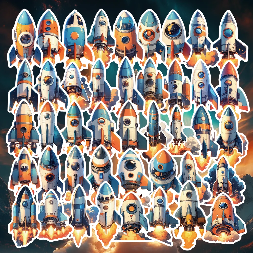 54Pcs Retro Futuris… - image