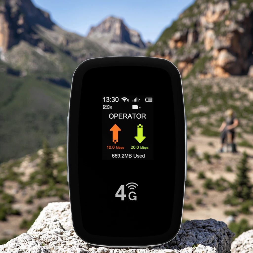 EE1 Portable 4G Router 3900mAh Battery ESIM Hotspot Sim Card-Outdoor Wireless Router 300mbps