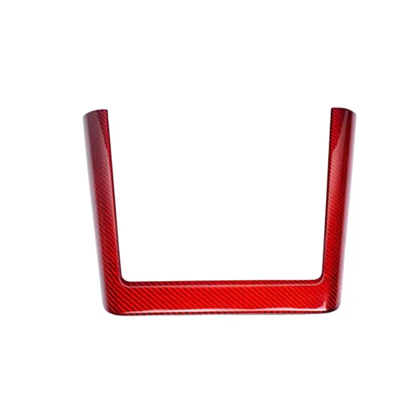 Outer Frame Carbon Fiber Trim Sticker For Tesla Model 3 2024 Car Center Console Wireless Charging Panel