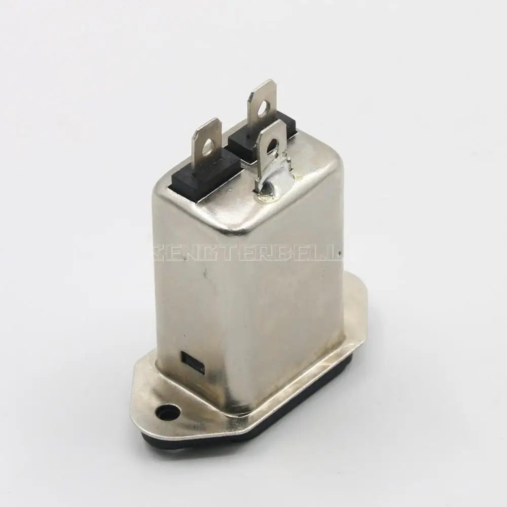 EMI Power Filter Tail Plug CW1D 6A 10A Socket 3 Purification Anti-Interference T Single-Phase AC 220V