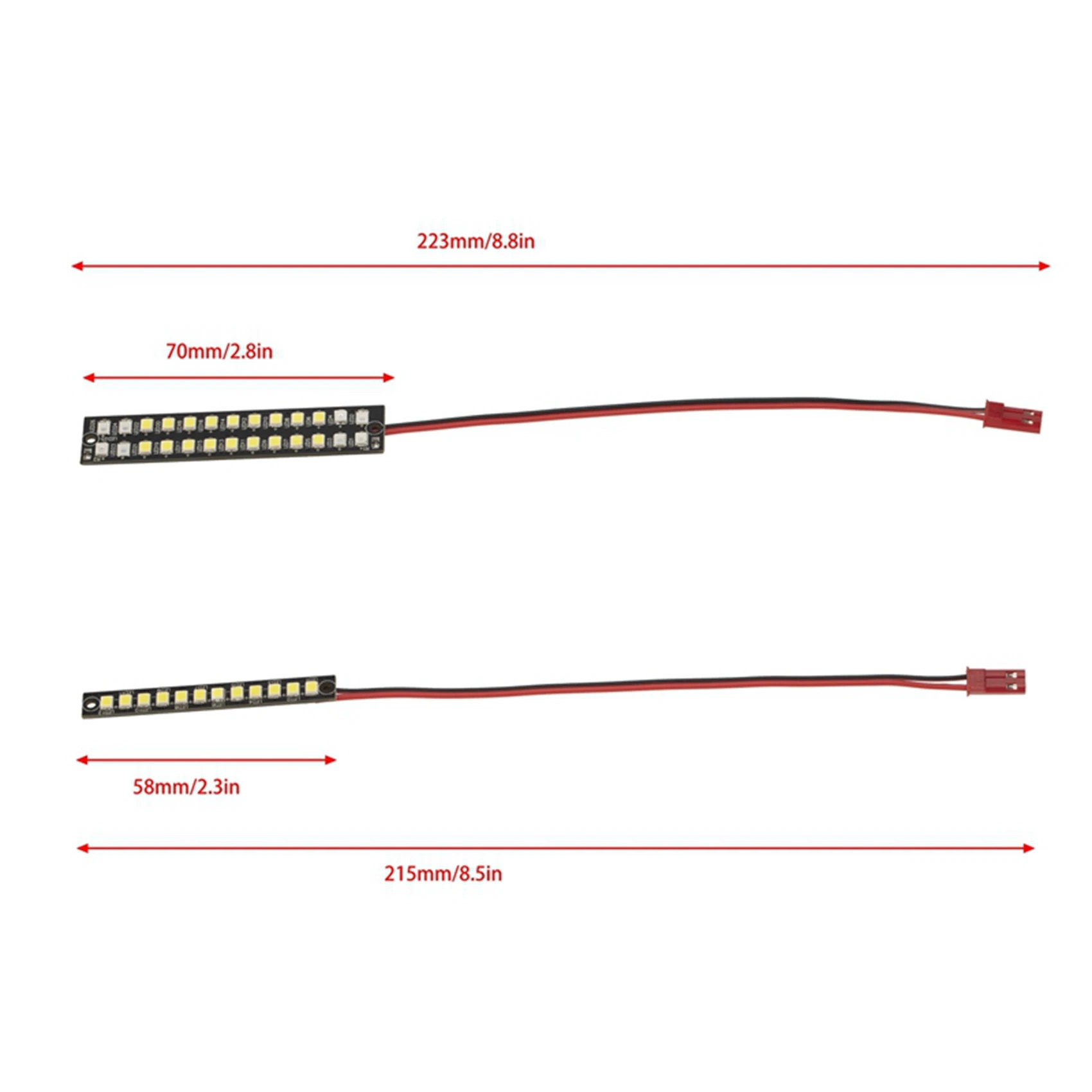 

B05B-70Mm 58Mm Waterproof Front Rear Bumper Led Light Bar For TRAXXAS 1/10 MAXX RC Car & Rear Tail Pulley Kit For 1/8 HPI