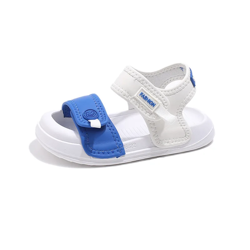 Students Light Sandals New Children's Beach Shoes Boys Girls Summer Casual Sandals Students Breathable Blue Shoes