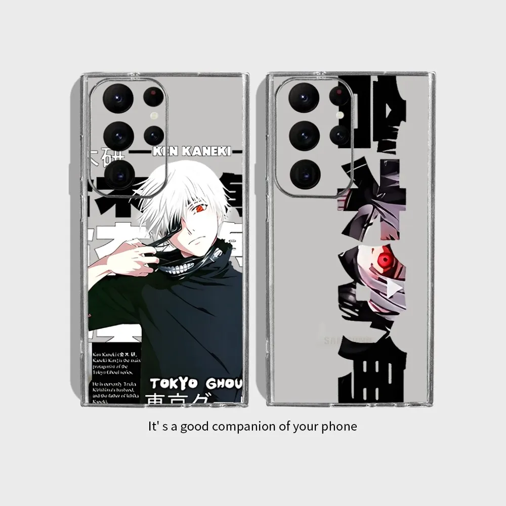 Anime T-Tokyo G-Ghoul Kaneki Ken For Evil Frosted Phone Case for Samsung Galaxy S24 Ultra S22 S23 Ultra S21 S20 5G Protective Si