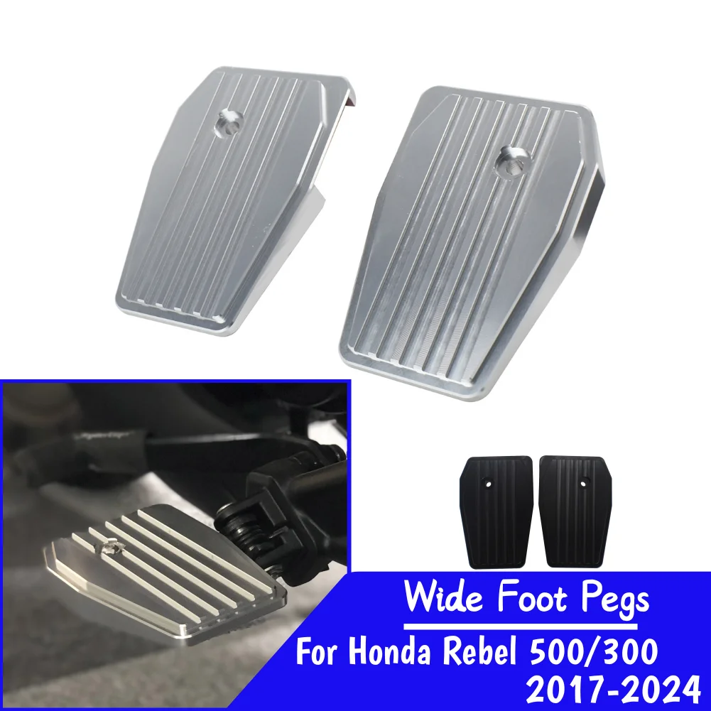 

CM300 CM500, широкие подножки, педали, подставка для ног с ЧПУ для мотоцикла, увеличенная удлинительная подножка для Honda Rebel CM CMX 300 500 2017-2024