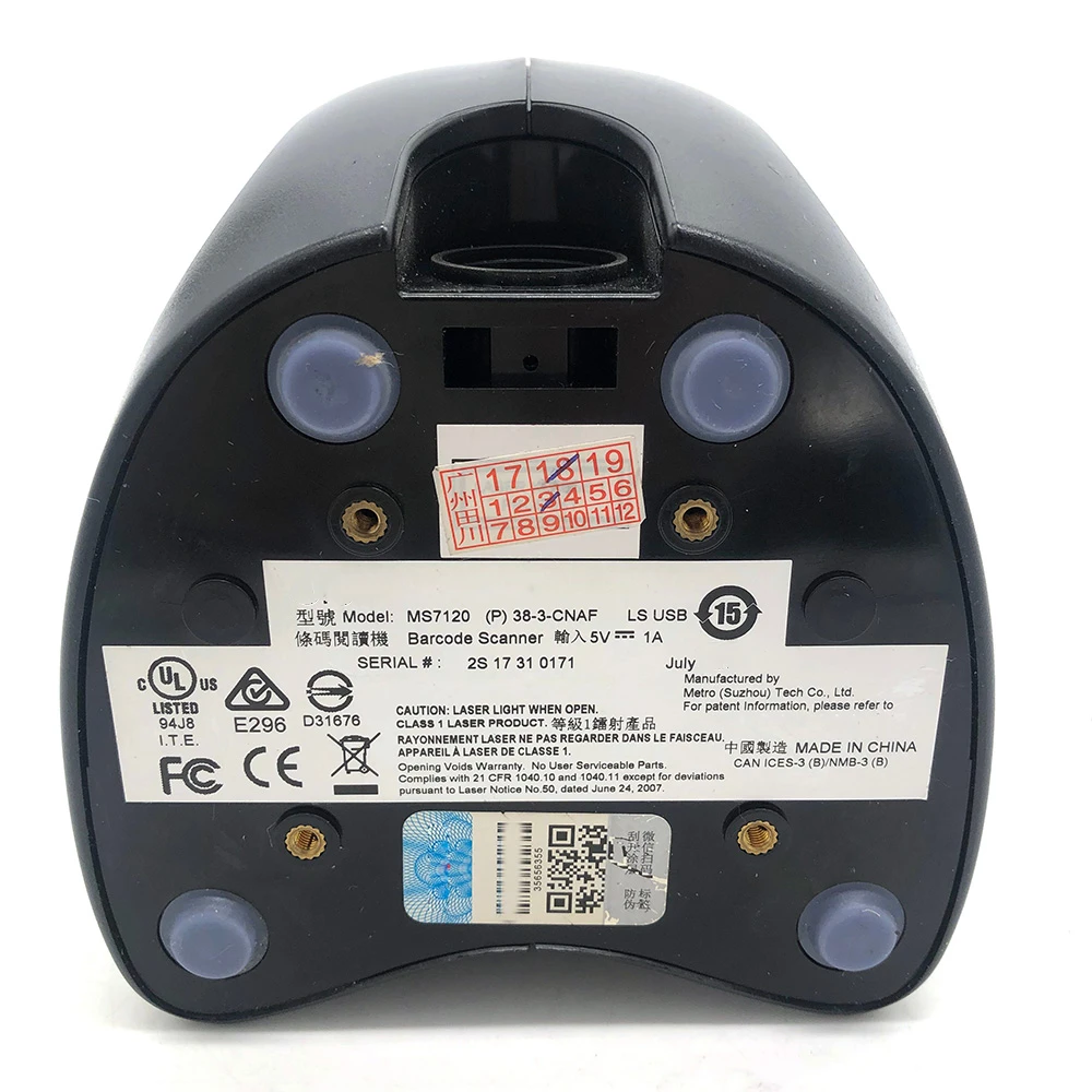 

Черный орбитальный сканер штрих-кода с USB-кабелем подходит для HONEYWELL MS7120 31A38 71A38
