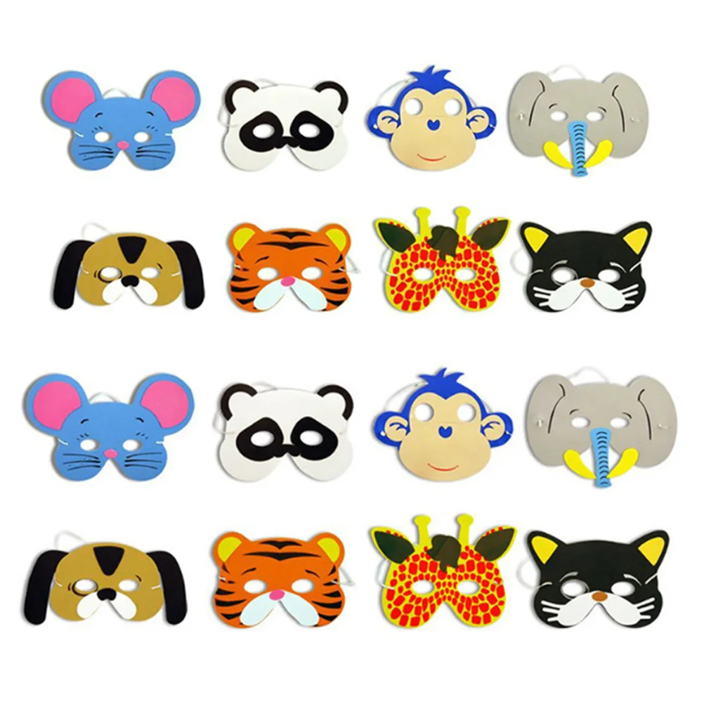 

12 Pcs Masks Kids Cartoon Horse Cosplay Supply Half Face Cosplay Party Dance Supplies Birthday Toy Stylish Unique