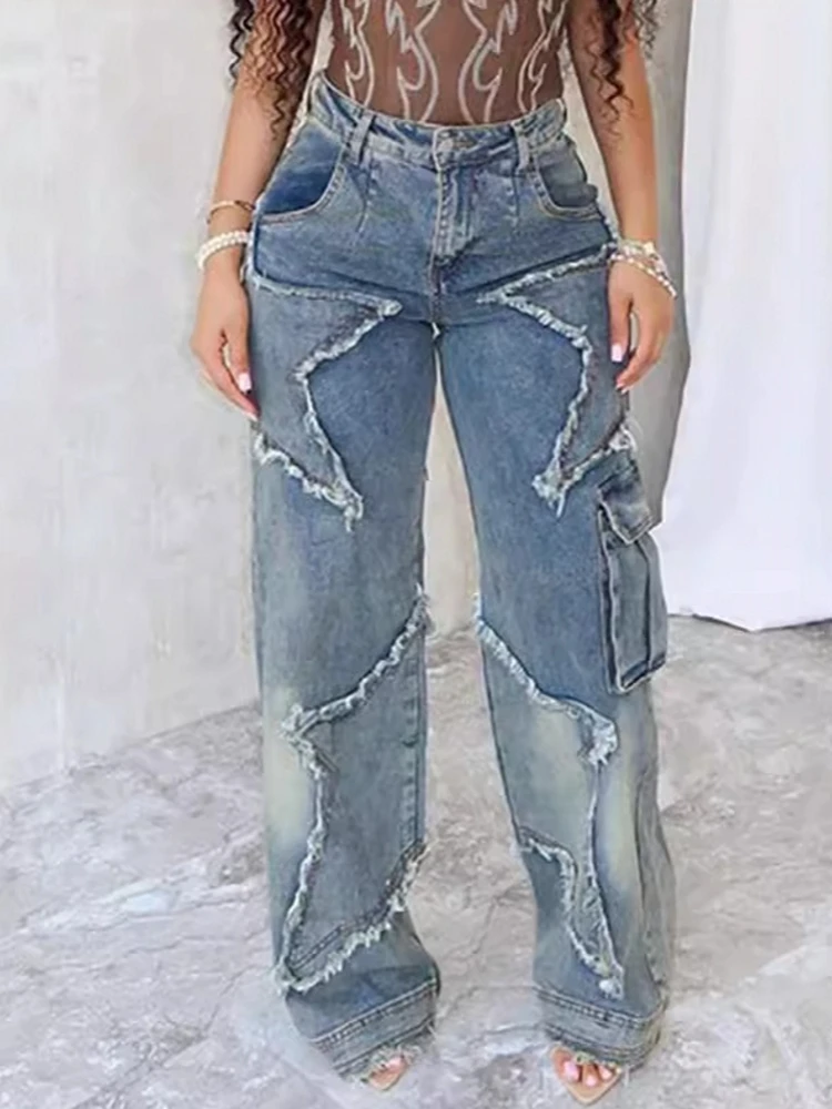 

Women High Waist Wide Leg Pants Shiny Straight Pants Long Palazzo Casual Trendy Trousers 2025 Spring Autumn Winter New Jeans