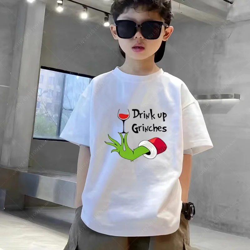 Summer Kids Clothes Streetwear Cartoon Print T Shirt Short Sleeve Tops Tees Boys Girls Tops Cotton Shirts Fashion Children Anime