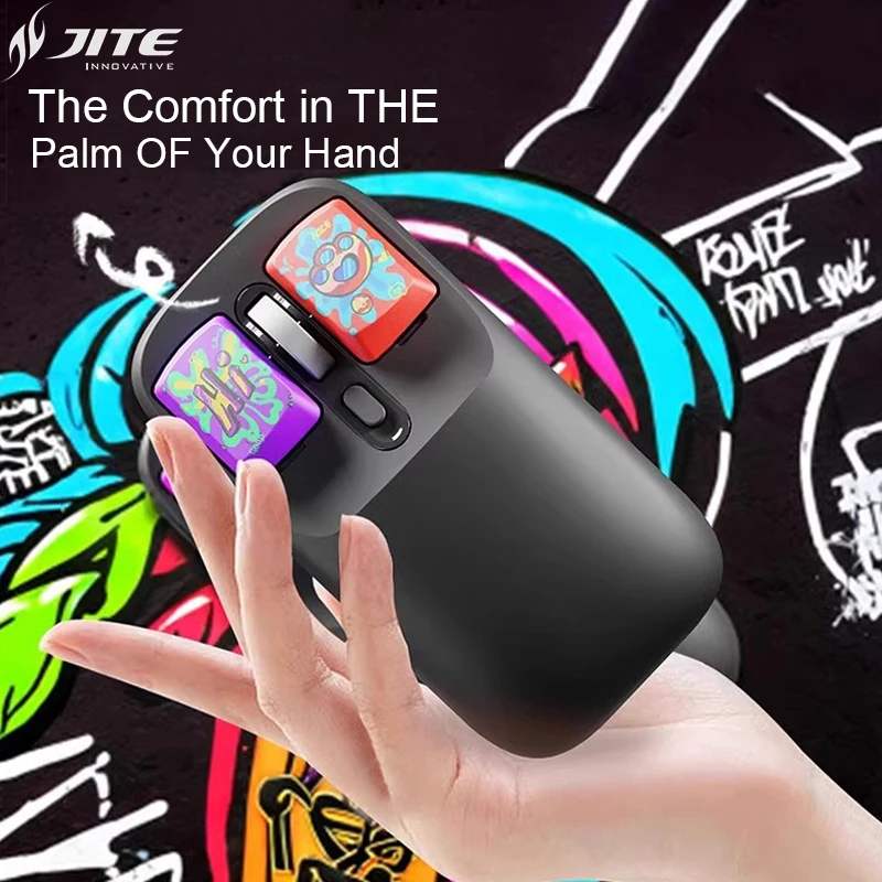 JITE Graffiti-Style Wireless 2.4G Mouse Long Battery Life Ergonomic Computer USB Charging Mice For Office Gaming Desktop PC