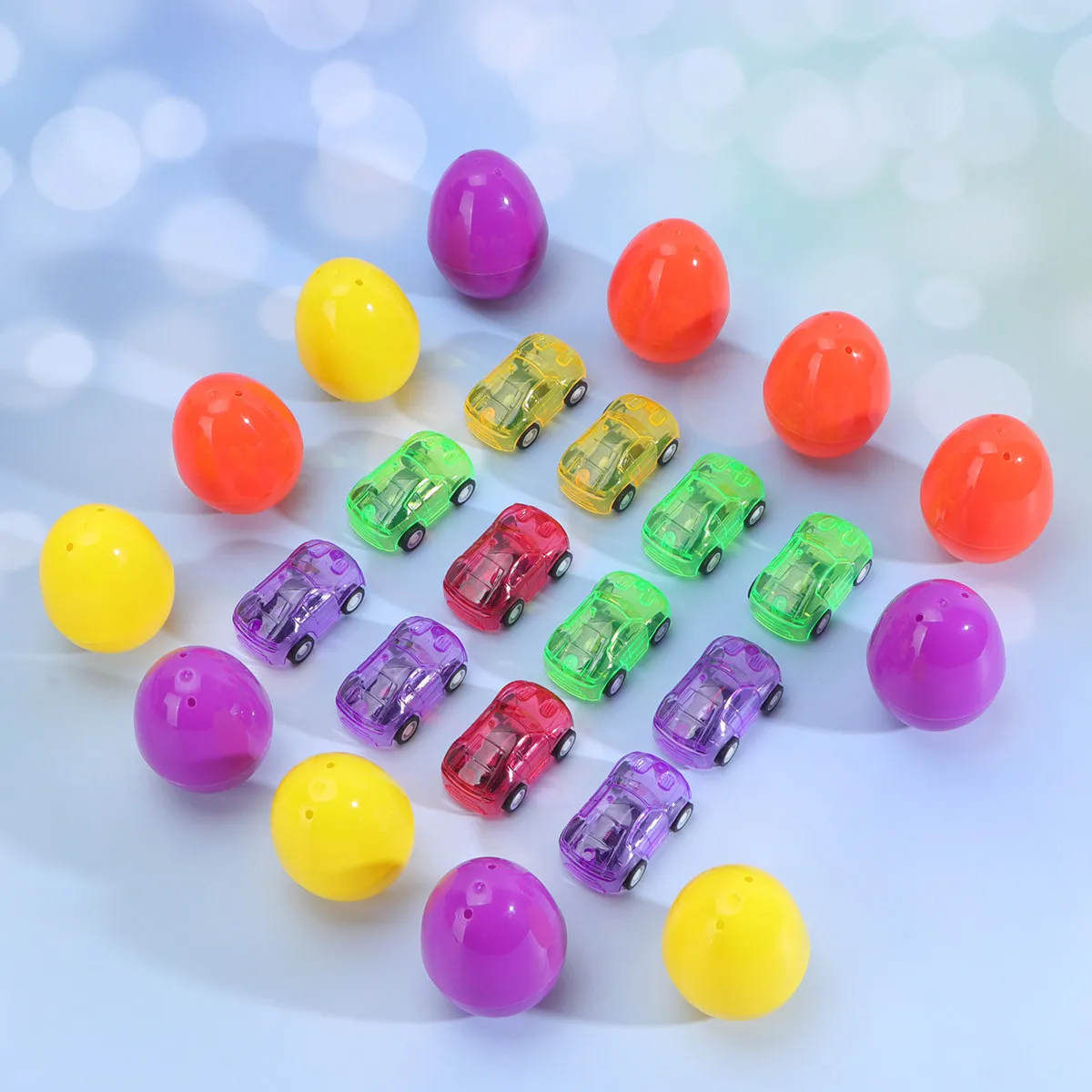 12 Set Kids Eggs Toys Baby Funny for Children Surprise Vehicles Car Childrens Play - view 3