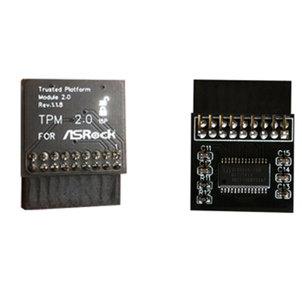 OUVU-Tpm 2.0 وحدة أمان التشفير لوحة التحكم عن بعد TPM2.0 LPC 18Pin بطاقة اللوحات الأم لـ ASROCK لنظام التشغيل Windows 11