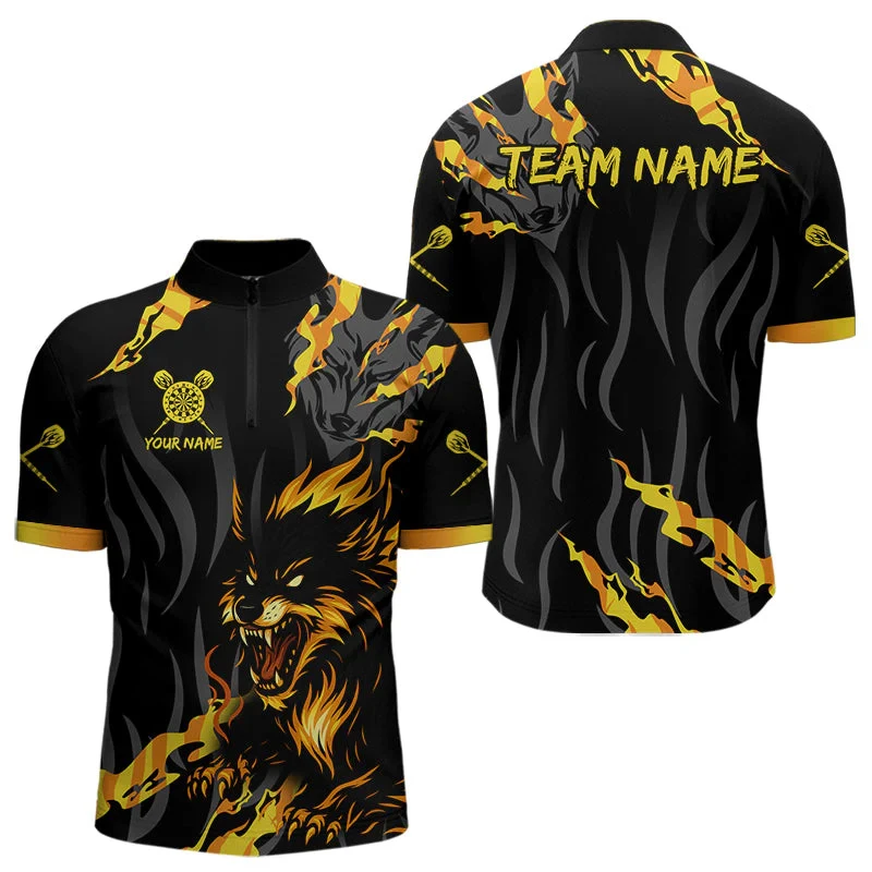 PLstar Cosmos' new personalized 3D printed red dart pattern polo shirt, unisex, casual team throwing sports series -29