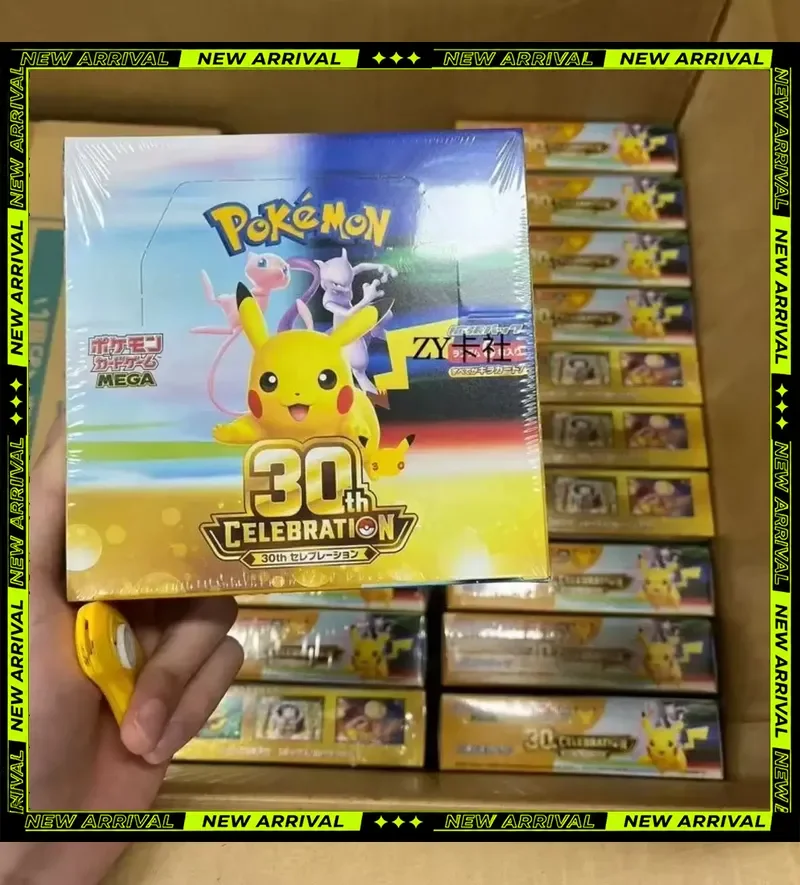Japanese Version Pokemon Ptcg 30Th Anniversary Trading Card Booster Pack Eevee Charizard Collectible Blind Box For Hobby