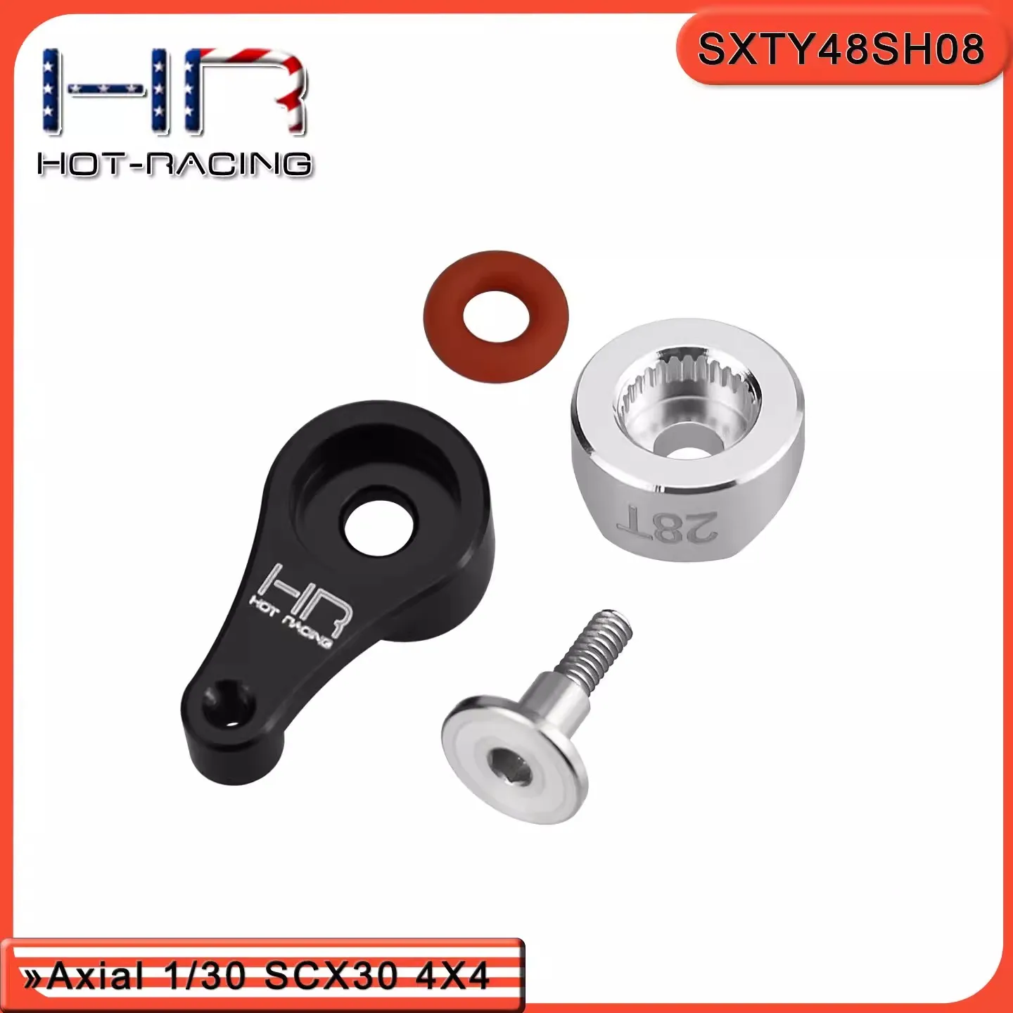 

HR Axial SCX30 Ford Wrangler/Wrangler Сервопривод из алюминиевого сплава 28T Оригинальный заводской сервопривод