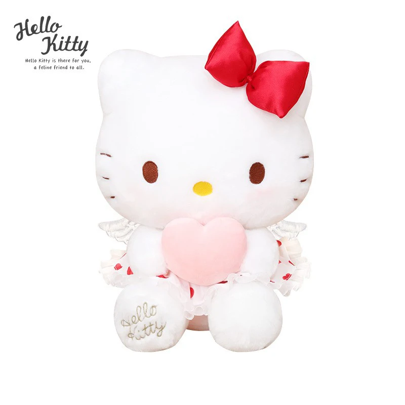 Original Sanrio Hello Kitty Plush Toys Kuromi My Melody Sweetheart Series Plush Doll Bedroom Super Soft Short Pajamas Doll