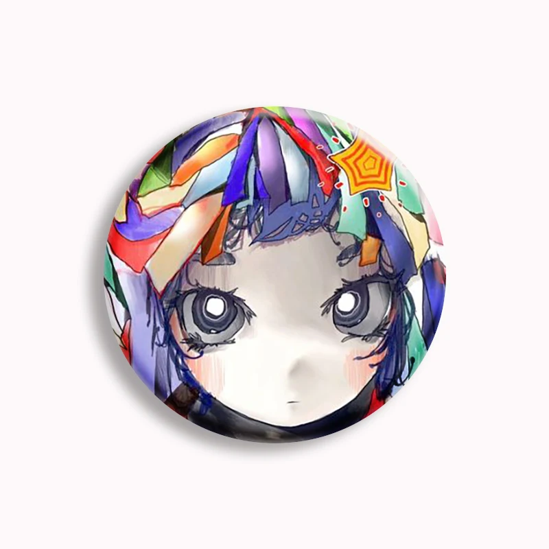 Kikuo Anime Japan Music Character Button Pin Creative Cute Lapel Brooch Cartoon Women Jewelry Friends Gift Badge