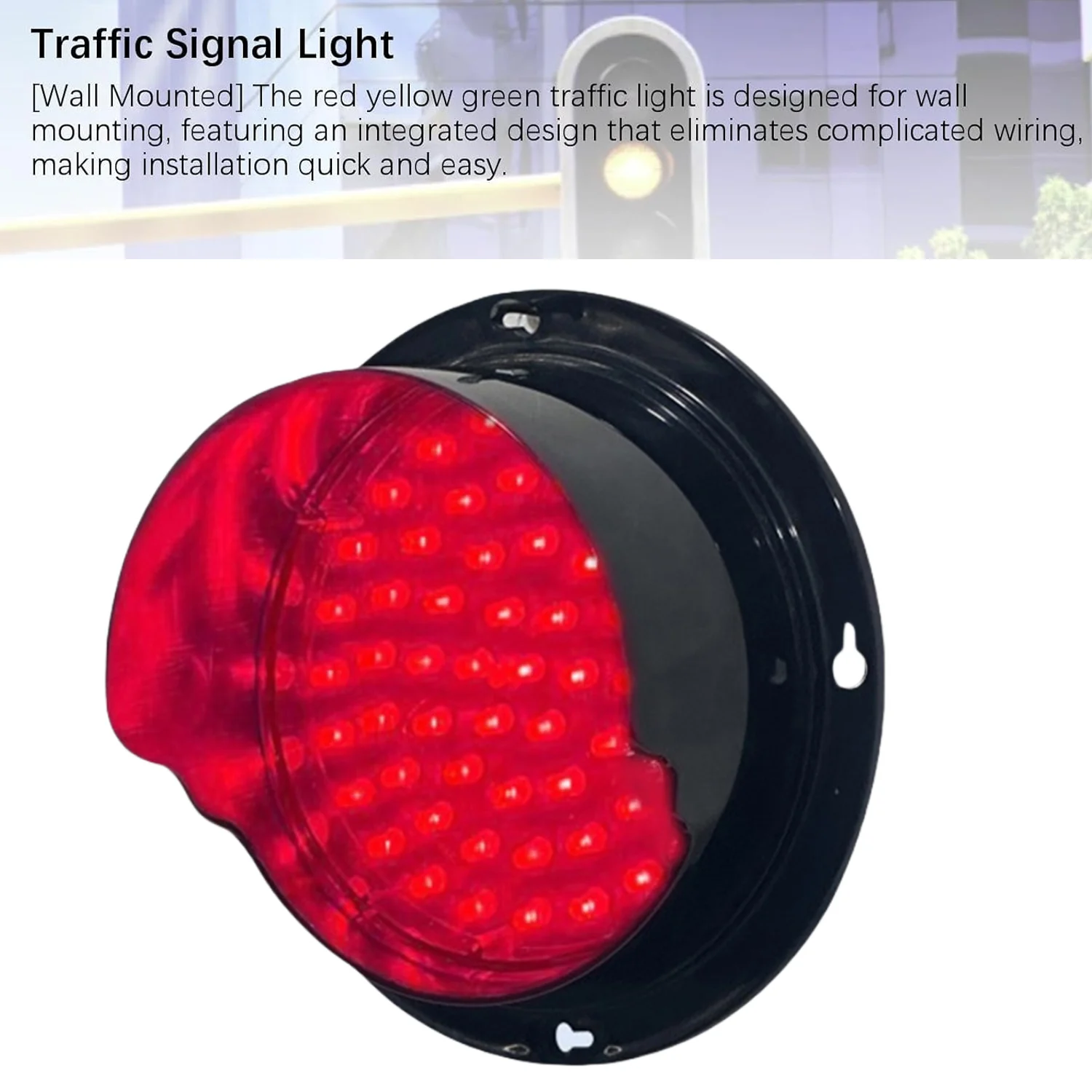 Предупреждающая лампа светофора 125 мм, водонепроницаемая и устойчивая к высоким температурам, высокая дневная видимость, подходит для обучения, дорожек