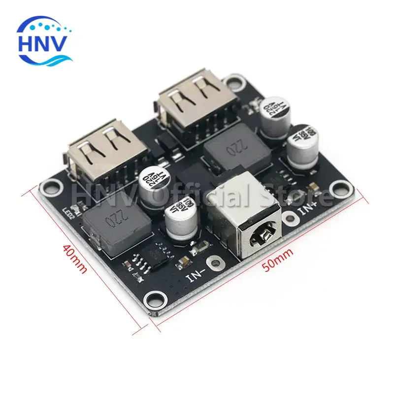 Dual 2 Double USB Fast Charger Buck Module Input 6V- 30V Single Port 24W Support QC2.0 QC3.0 QC 2.0 3.0 Car Vehicle Board