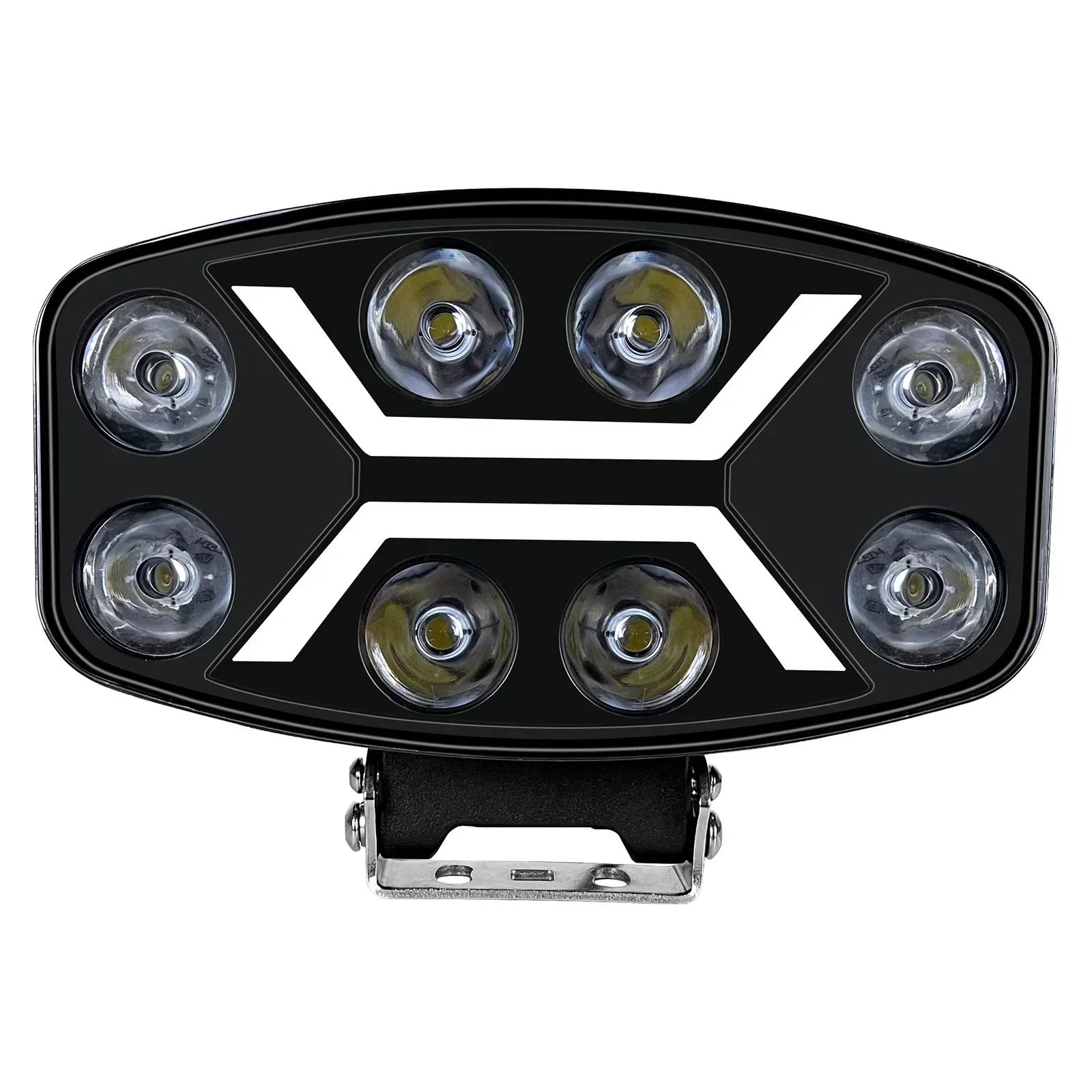 

10 Inch 10-30V DC Super Bright White Yellow Headlight Spotlight DRL LED Truck Led Lights Work Lights Spotlight for Truck 100W