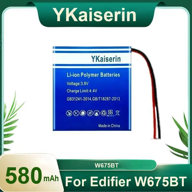 

Stable Power Supply 580Mah For Edifier W675BT Earphone Battery Rapid Charging