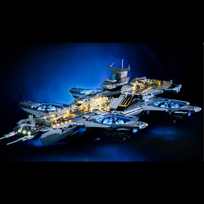 3385PCS Shield Helicarrier Model Kit with 7 Hero Figures Model Building Set Birthday Halloween Gifts for Kids Teens and Adults