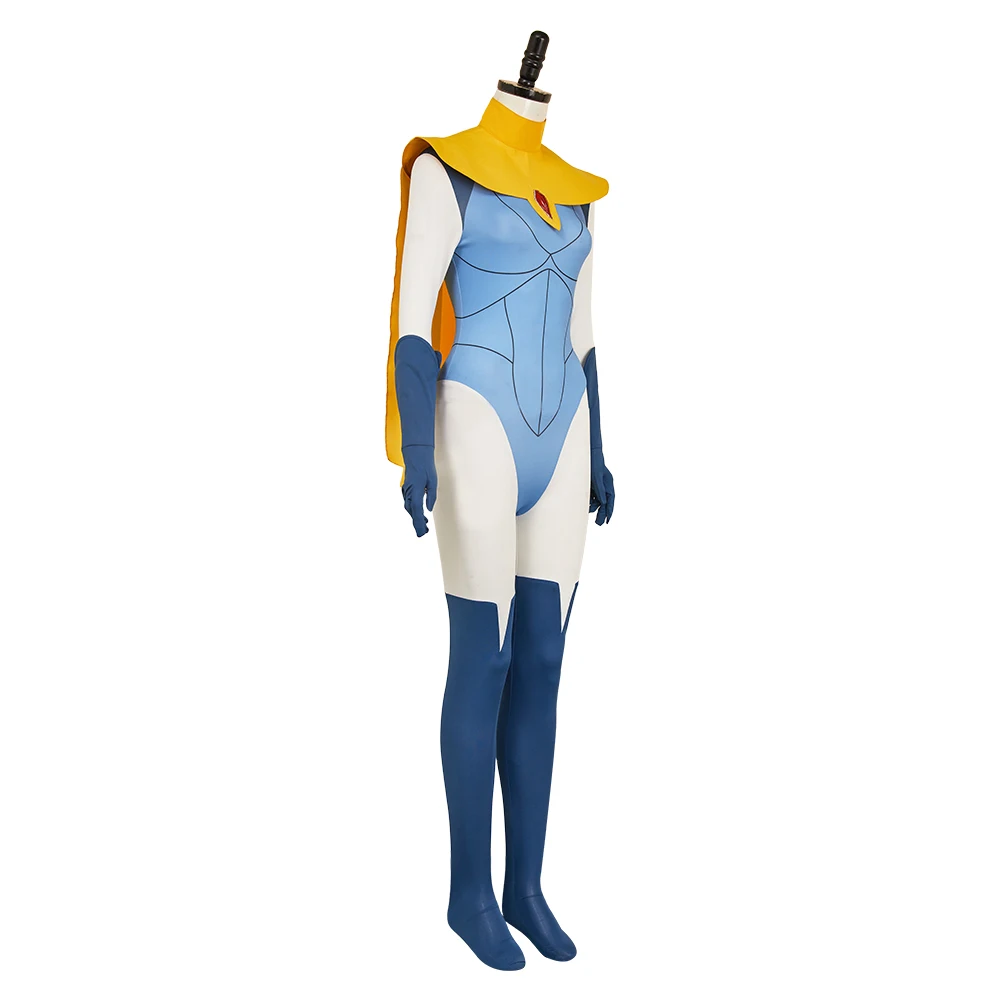 Adult Waterboy Jumpsuit Blonde Cosplay Blazer Dress Invisigal Costume Fantasia Mecha Man Shirt Halloween Carnival Party Suit view 5