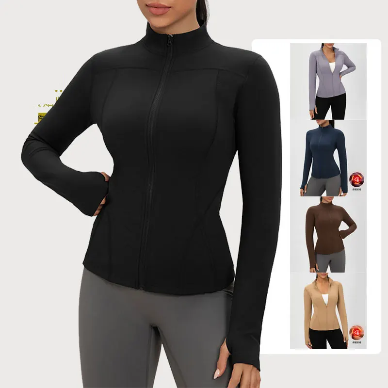 Zipper Yoga Coat Wo… - image