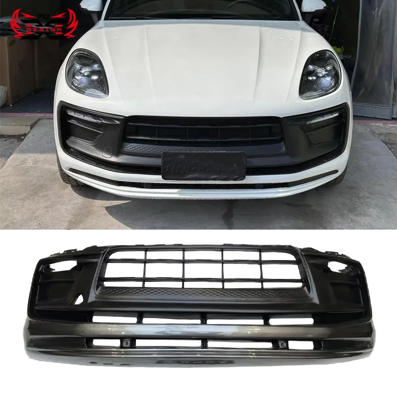 For Porsche macan 95B.3 2014-2017 upgrade 2018-2023 macan FRP Front Bumper Rear Bumper Body Kit