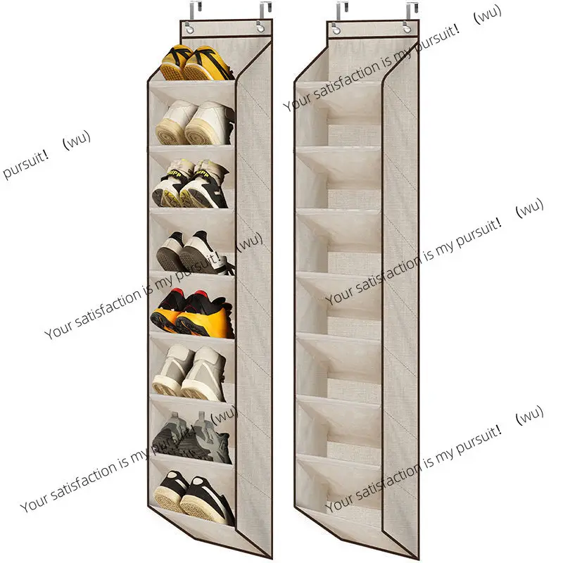 

Hanging simple shoe rack multi-layer small narrow door multi-layer wall-mounted dormitory rental room multi-purpose storage bag